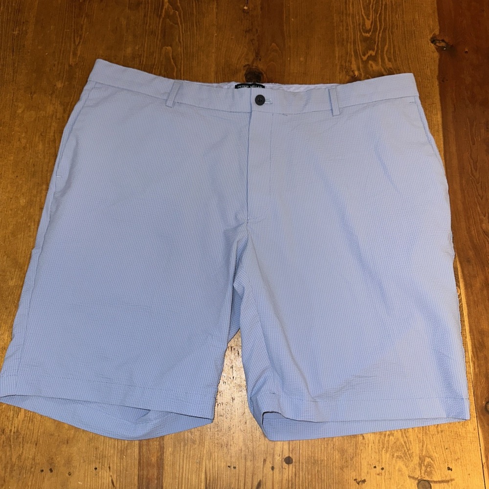 PETER MILLAR MATLOCK SEERSUCKER PERFORMANCE SHORT Tailored Fit Size 40 MS25XB13